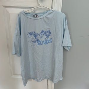 princess polly blue angel t-shirt